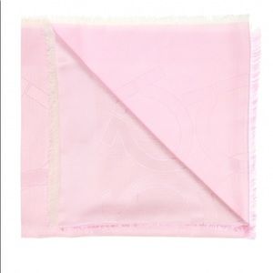 Salvatore Ferragamo Pink Logo Scarf